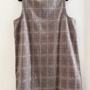 J. Jill Brown Plaid Mini Dress